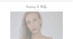 Desktop Screenshot of keepingitmilfy.com