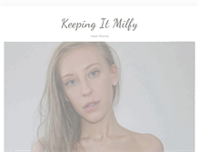 Tablet Screenshot of keepingitmilfy.com